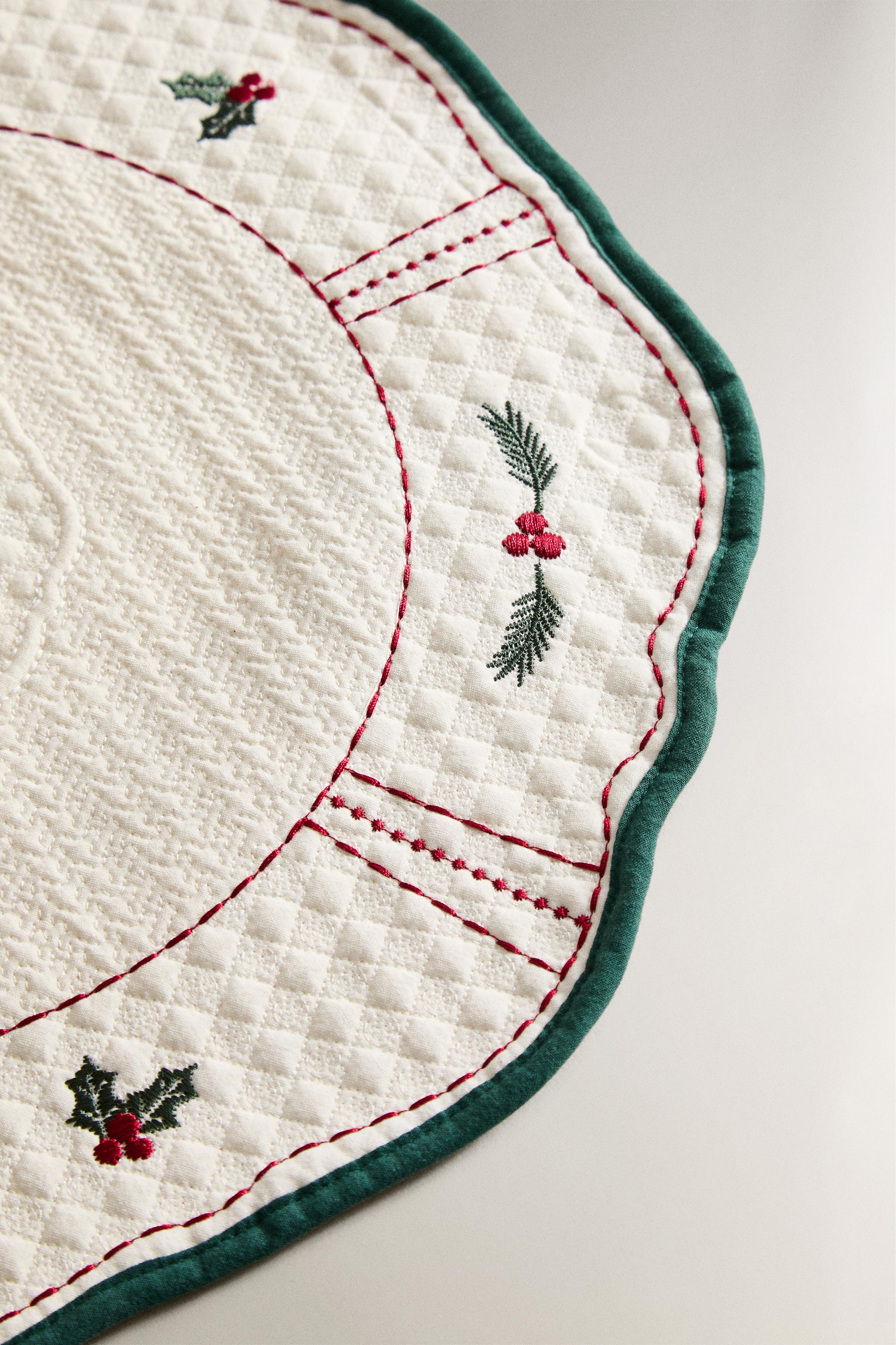 SET DE TABLE MATELASSÉ NOËL